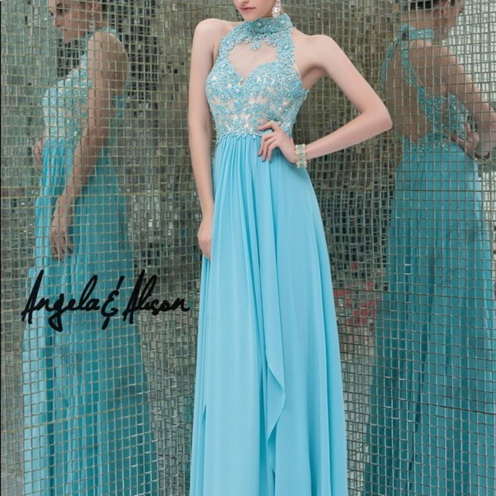 Blue Angela and Alison prom dress